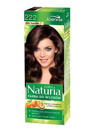Краска для волос joanna hair naturia color тон 222 дикий каштан