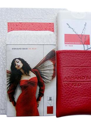 Мініпарфуми в чохлі armand basi in red 50ml