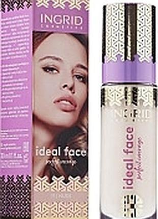 Тональний крем тривалої дії ideal face ingrid тон 10 light ivory