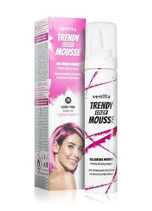 Красящий мусс venita trendy color красящий мусс venita trendy color № 30 ярко розовый 75 мл