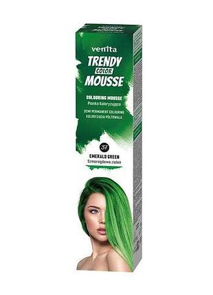 Красящий мусс venita trendy color красящий мусс venita trendy color № 37 изумрудно зеленый 75 мл
