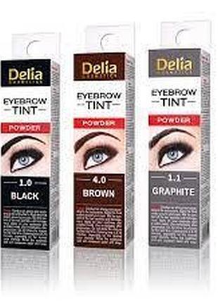 Delia henna traditional фарба для брів хна у порошку тон 1.0 чорна
