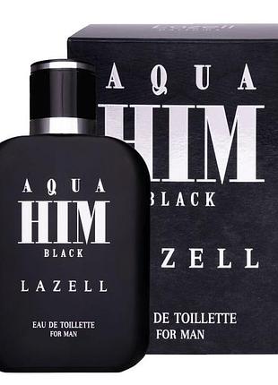 Парфюмированная вода lazell aqua him black 100 ml