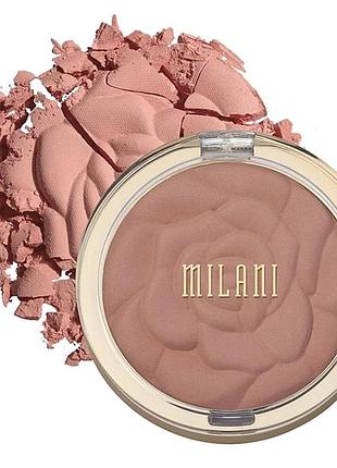 Румяна milani rose powder blush тон 01 romantic rose