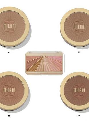 Бронзатор milani silky matte bronzing powder
