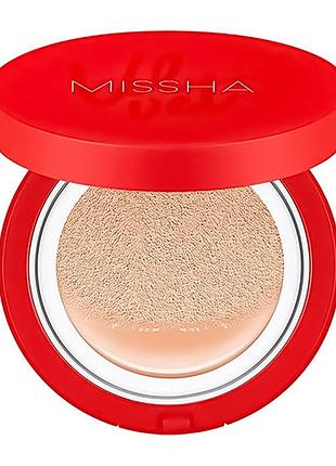 Тональный кушон для лица с матовым финишем velvet finish cushion spf50+/pa+++