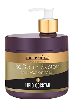 Липидная коктейль-маска "demira professional" regenix system multi-action mask 500 мл