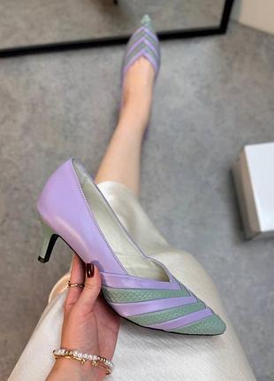 Новинка! лавандові туфлі vixen натуральна шкіра або замш 35-41