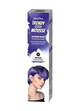 Красивый мусс venta trendy color 43 фиолетовая голубая