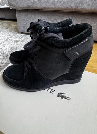 Черевики жіночі lacoste чорні, розмір 38