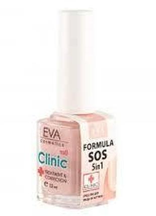 Засіб для догляду за нігтями 5в1 eva cosmetics