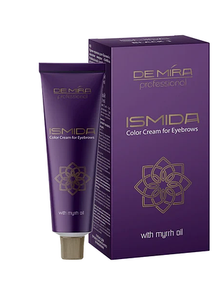 Професійна крем-фарба для брів з олією мирри demira professional ismida