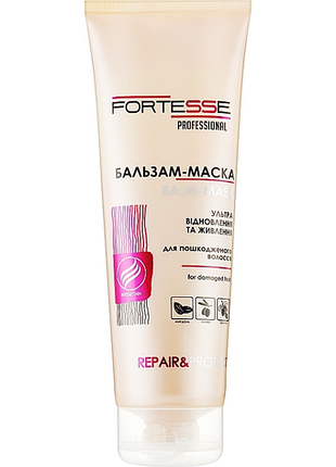 Бальзам-маска відновлювальна для сухого й пошкодженого волосся fortesse professional