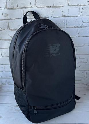 Черный спортивный текстильный рюкзак new balance