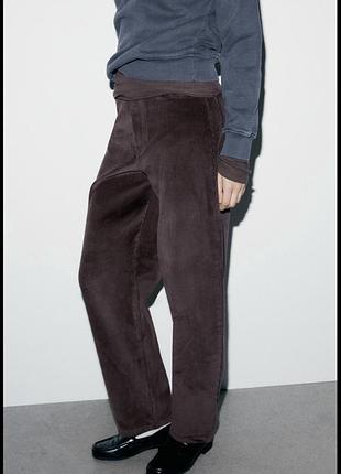 Брюки вельвети zara