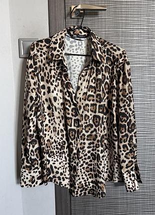 Сорочка леопардова zara m