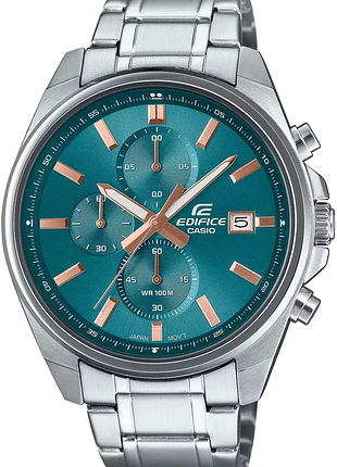 Часы мужской casio edifice efv-610de-2a стальной корпус водозащиты 100 м синий циферблат