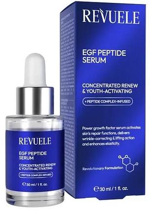 Сироватка для обличчя з пептидами revuele egf peptide 30 мл