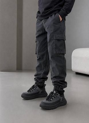 Демики 184, р.32,33,34,35,36,37, серый/черный