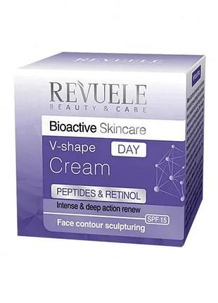 Крем для контура лица дневной с пептидами и ретинолом bioactive skincare revuele 50 мл