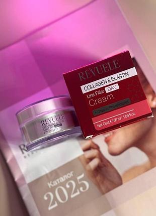 Дневной крем-филлер с коллагеном и эластином bio active skin care revuele 50 мл
