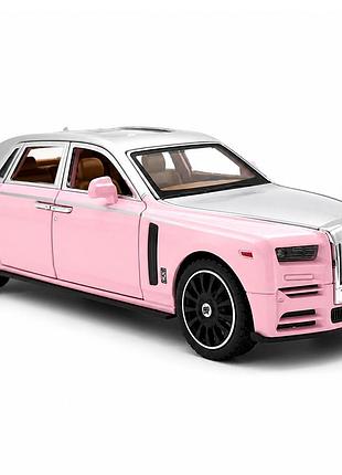 Машинка rolls-royce phantom mansory 1:24 металева модель автомобіля зі світлом і звуком відкриваються двері капот багажник