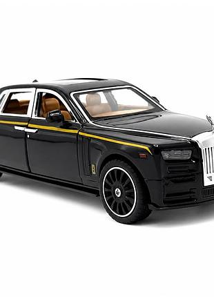 Модель rolls-royce phantom mansory 1:24 металлическая машинка со светом звуком открываются двери капот багажник инерционная