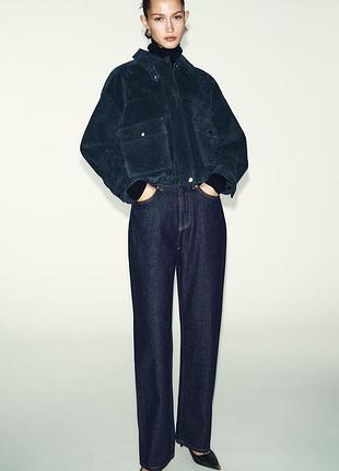 Прямые джинсы с высокой талией от zara, 36р, оригинал