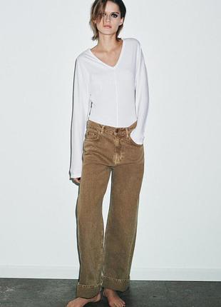 Джинсы baggу cuffed от zara woman, 36р, оригинал