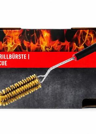 Щітка для чищення гриля та решітки grill meister 46 см з латунною щетиною