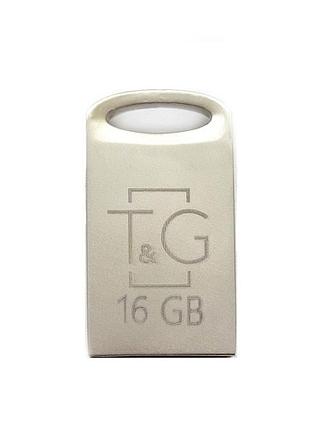 Usb-флешка t&g 16gb металева з корозійним покриттям для зберігання даних надійна сталева