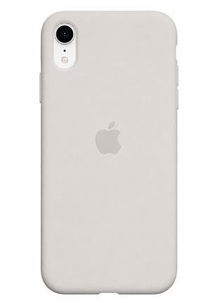 Чехол силиконовый silicone case full size для iphone xr 10 с микрофиброй внутри защитный 10.stone mc-10441