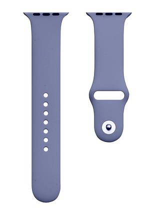 Ремешок силиконовый apple watch band one-piece для apple watch 42/44/45/49mm удобная застежка lavender grey