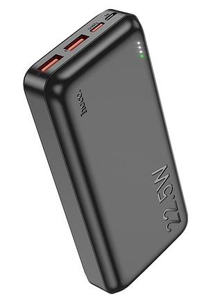 Power bank hoco j101a astute 20000 mah быстрая зарядка usb type-c черный