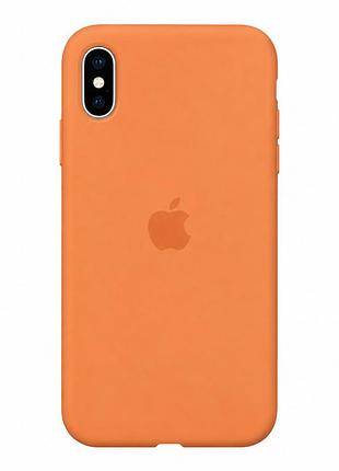 Чохол силіконовий silicone case full size для iphone x xs протиударний з мікрофіброю всередині papaya mc-10483