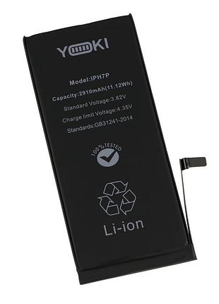 Аккумулятор литий-полимерный yoki для apple iphone 7 plus 2900 mah быстрая зарядка безопасный black.