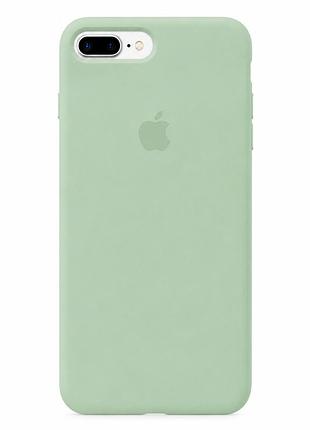 Чохол силіконовий silicone case full size для iphone 7 plus 8 plus з мікрофіброю всередині mint mc-10495