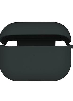 Чохол силіконовий silicone case з мікрофіброю для airpods pro 2 захисний з амортизувальними властивостями 54.atrovirens mc-10342