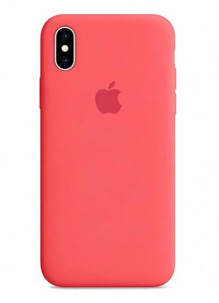 Чехол силиконовый silicone case full size для iphone xs max с микрофиброй внутри защитный 30.flamingo mc-10540