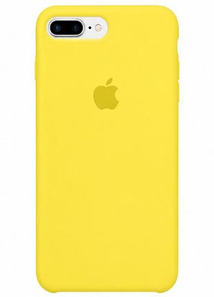 Чохол силіконовий silicone case full size для iphone 7 plus 8 plus з мікрофіброю всередині захисний чорний mc-10456
