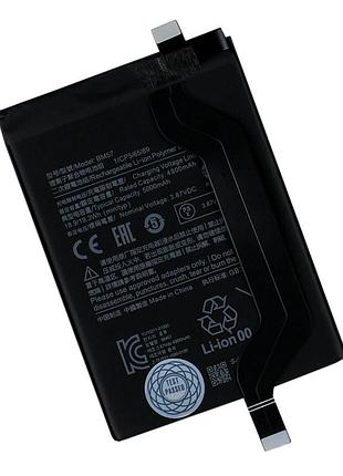 Аккумулятор литий-ионный 4900mah для xiaomi poco x3 gt redmi note 10 pro быстрая зарядка безопасный без логотипа black