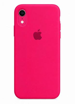 Чохол силіконовий square full camera для iphone xr захист камери з мікрофіброю всередині 38.shiny pink mc-10987