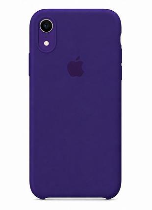Чохол силіконовий square full camera для iphone xr із захистом камери purple mc-10988