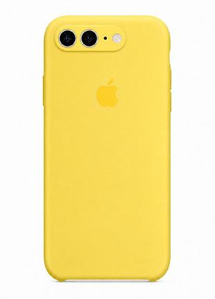 Чехол силиконовый silicone case square full camera для iphone 7 plus 8 plus защита камеры canary yellow mc-10999
