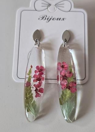 Серьги из эпоксидной смолы