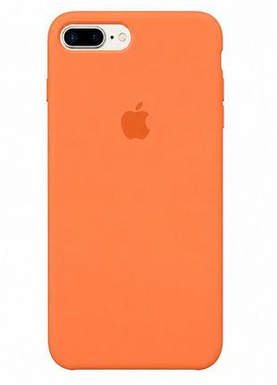 Чохол силіконовий silicone case full size для iphone 7 plus 8 plus протиударний із мікрофіброю всередині papaya mc-10453