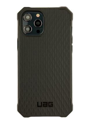 Чохол uag armor силіконовий протиударний для iphone 12 pro max з посиленими кутами чорний mc-10651