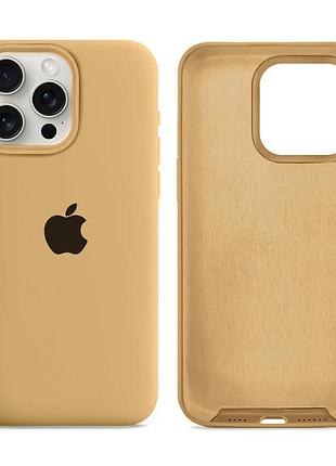 Чохол силіконовий silicone case full size для iphone 15 pro max з мікрофіброю всередині захисний 29.gold mc-11516