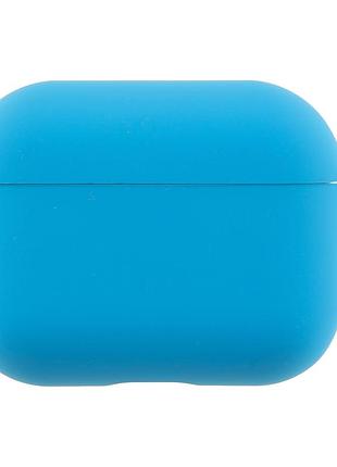 Чехол силиконовый с микрофиброй для apple airpods pro 3 защитный с карабином royal blue mc-10379