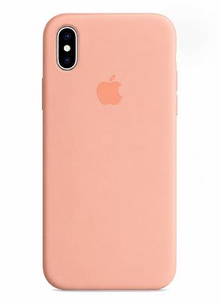 Чохол силіконовий протиударний із мікрофіброю для iphone xs max захист від падінь 67.grepefruit mc-10534